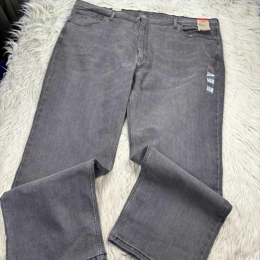 NWT Levi's‎ Men's 52 x 32 Gray Wash 559 Relaxed Straight Leg Jeans